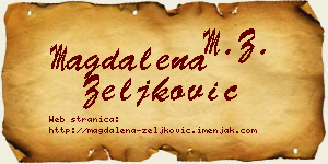 Magdalena Zeljković vizit kartica